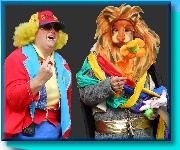 clown stage show lion costume